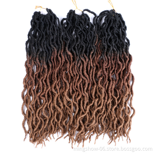 Gypsy straight faux locs goddess faux locs braid hair extensions micro locs hair